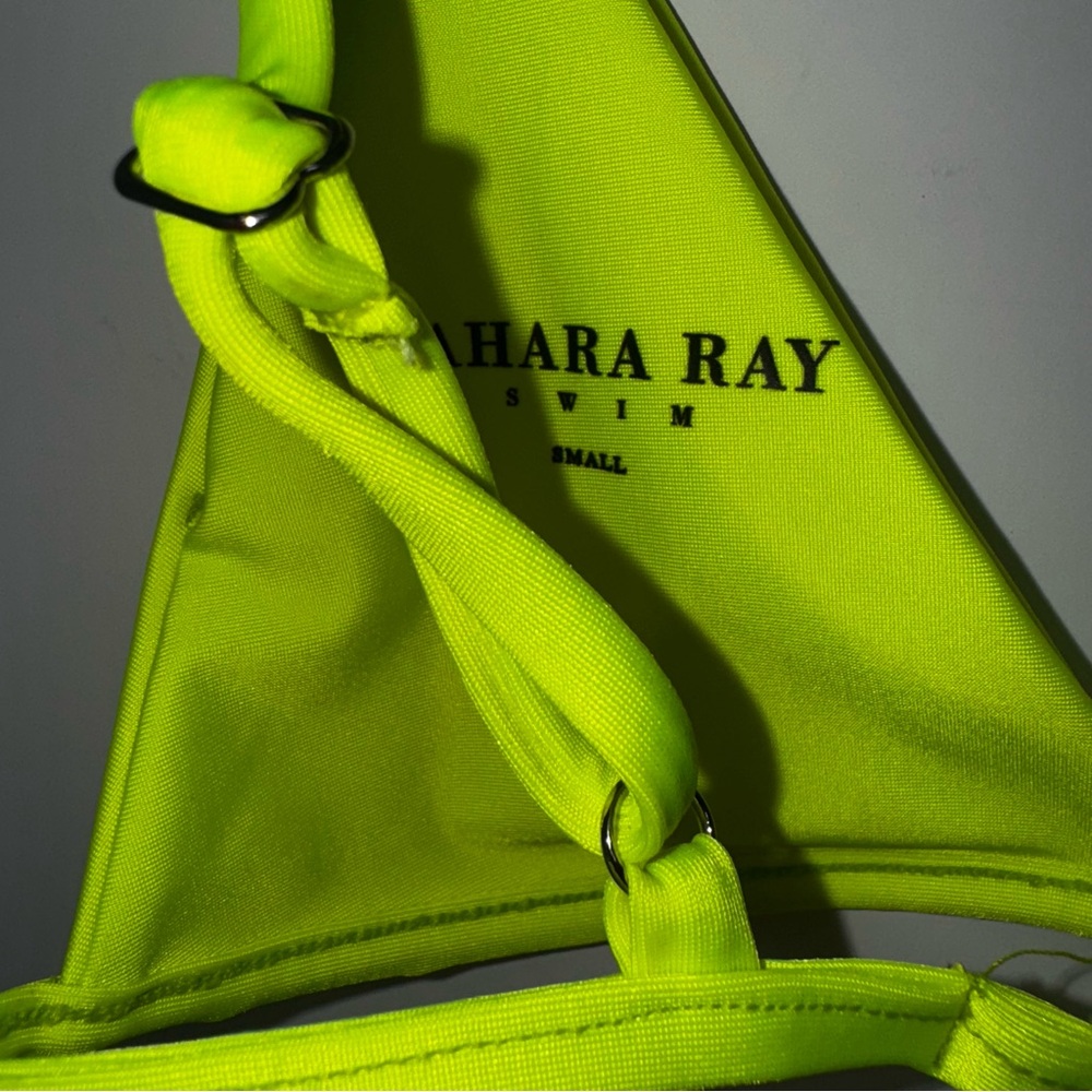 Like new Sahara Ray Swim Cindy Bikini top neon yellow - Picture 3 of 3